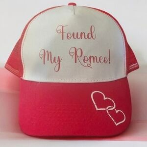 Alexus Bendel Red and White Women's Trucker Hat